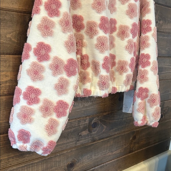 Emory Rose Charming Pink and White Floral Jacket - Picture 3 of 6